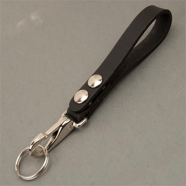 Extra Long Leather Belt Strap Key Holder Super Duty - Double Snap
