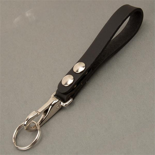 Extra Long Leather Belt Strap Key Holder Super Duty - Double Snap
