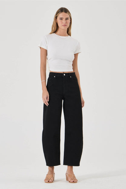 Gigi Barrel Jean - Forever Black