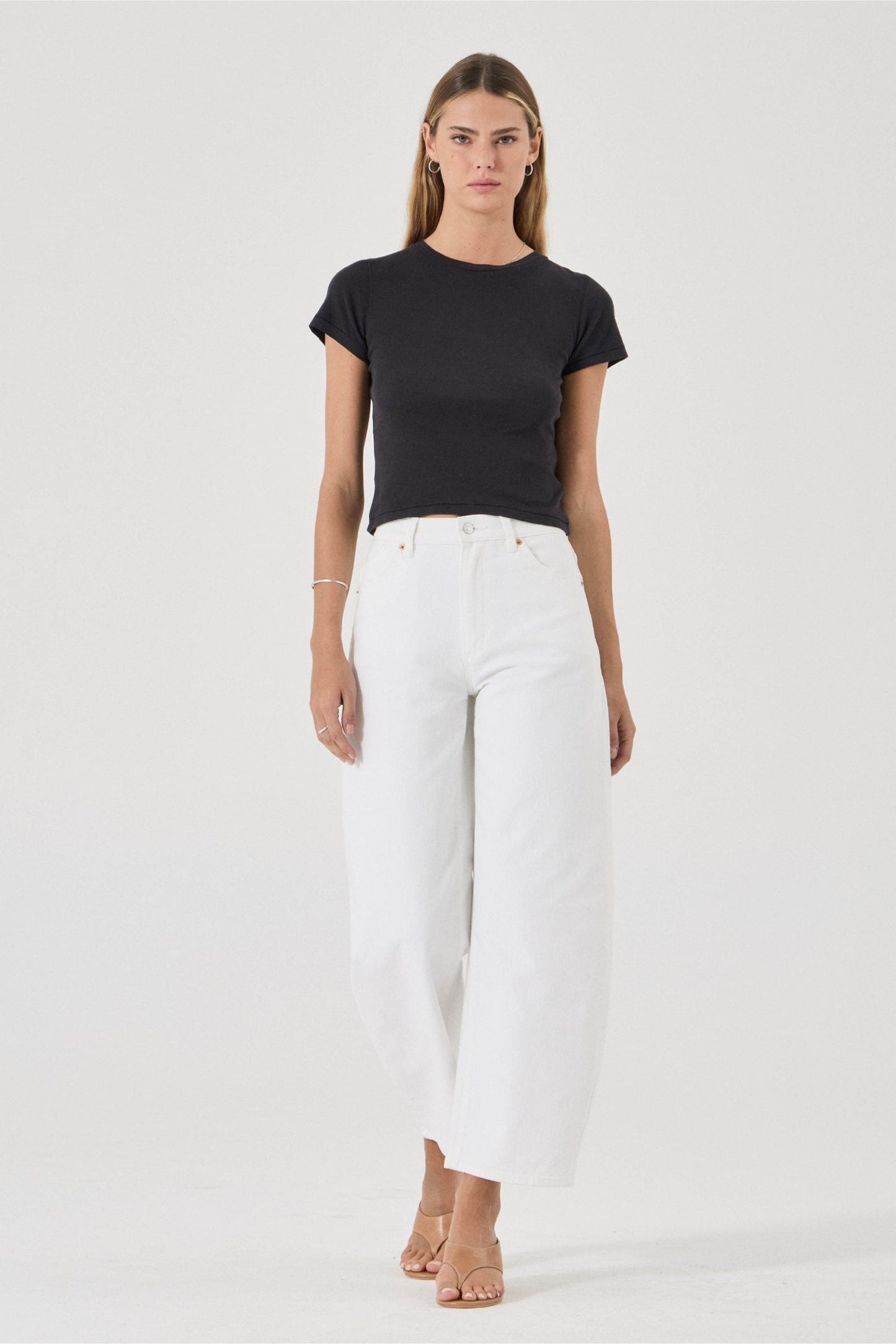 Gigi Barrel Jean - Vintage White