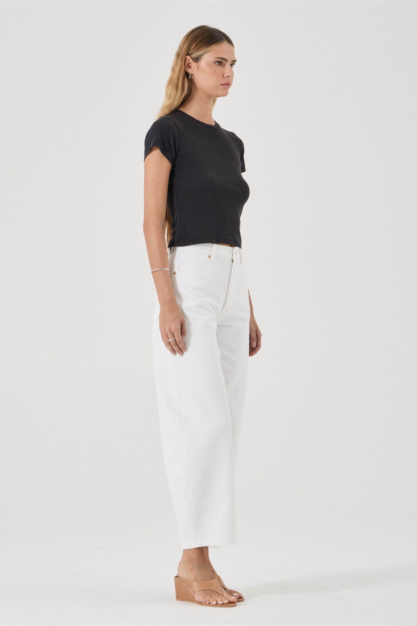 Gigi Barrel Jean - Vintage White