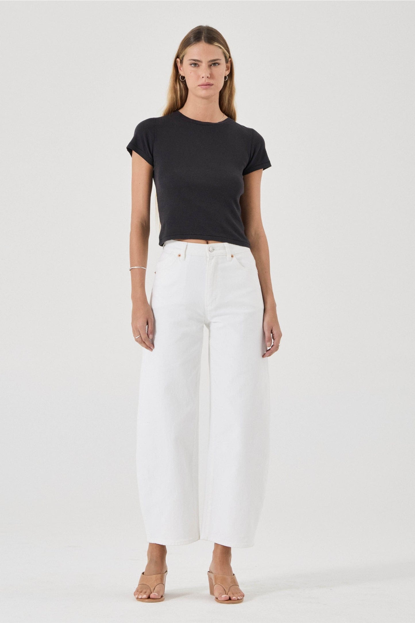 Gigi Barrel Jean - Vintage White