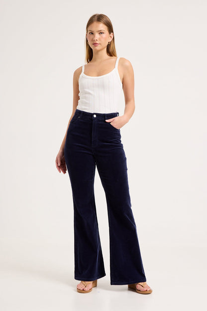 Eastcoast Flare Jean - True Navy Cord