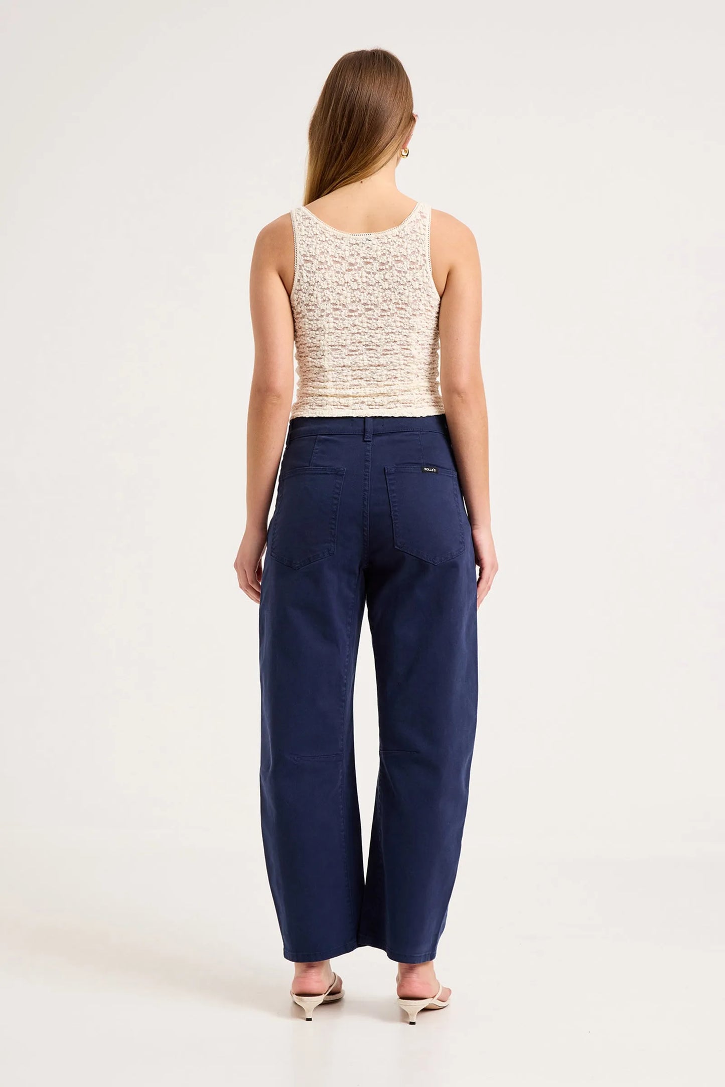 Gigi Barrel Trade Pants - Drill True Navy