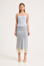 Rue Midi Skirt - Dusty Blue