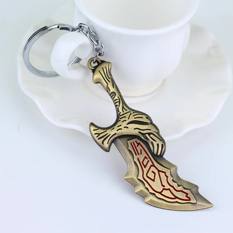God of War Ragnarok 'Blade of Chaos IV' Keyring Metal Keychain